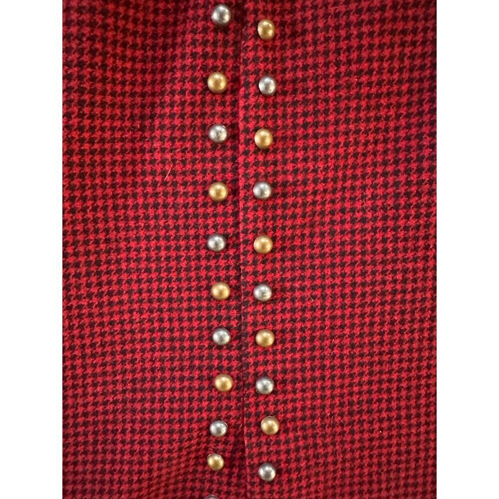 Scotch & Soda Houndstooth Studded Midi Skirt Size Medium - Picture 5 of 10